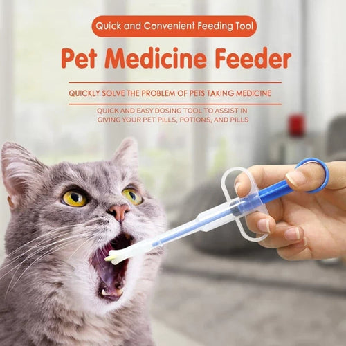Pet Pill Syringe Dispenser ✦ Safe, Stress-Free Medication for Cats & Dogs