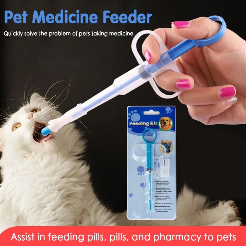 Pet Pill Syringe Dispenser ✦ Safe, Stress-Free Medication for Cats & Dogs