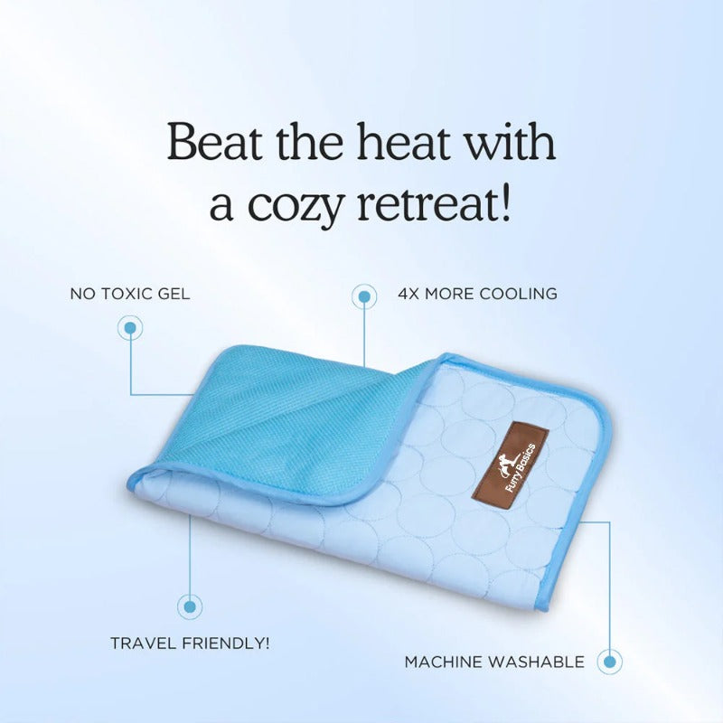 Portable Pet Cooling Mat – No Gel, No Freeze, Just Instant Relief