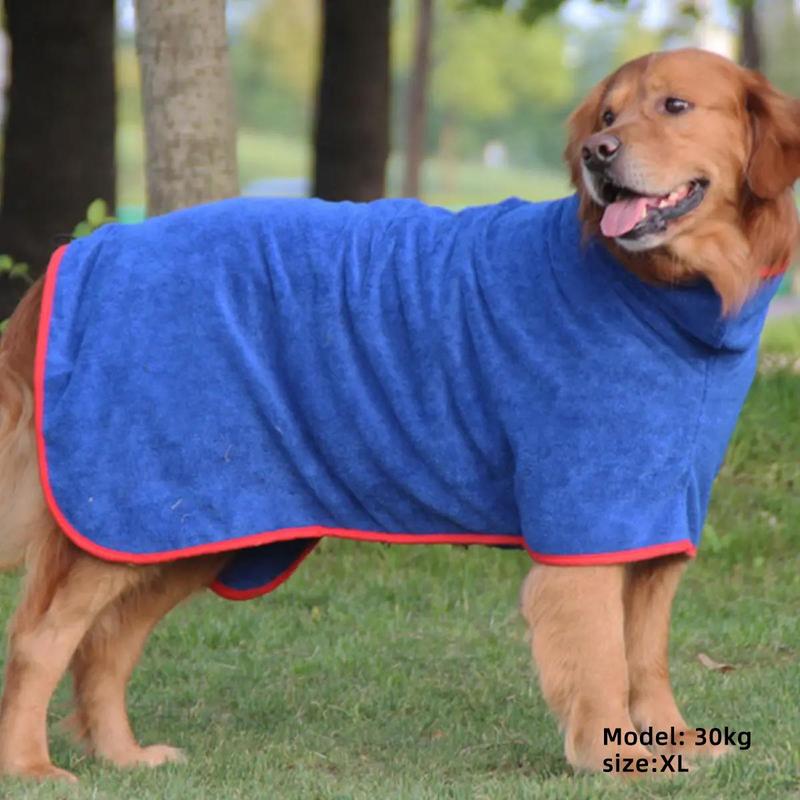 Adjustable Quick-Dry Pet Bathrobe