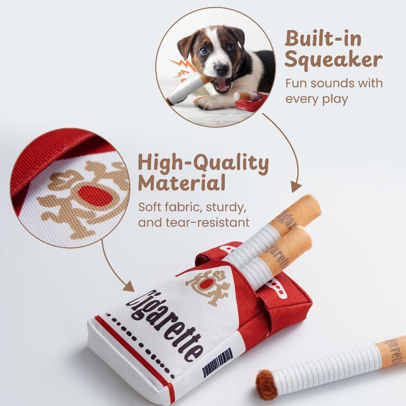 Cuddle Ciggy Plush Cigarette Dog Toy Set