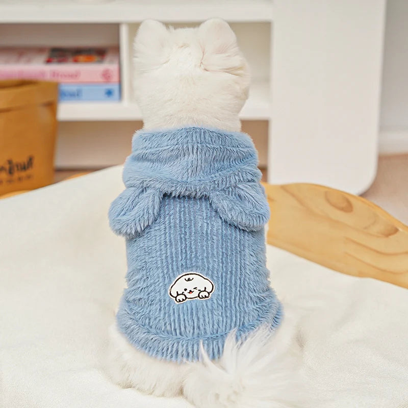 Cartoon Fleece Pet Hoodie