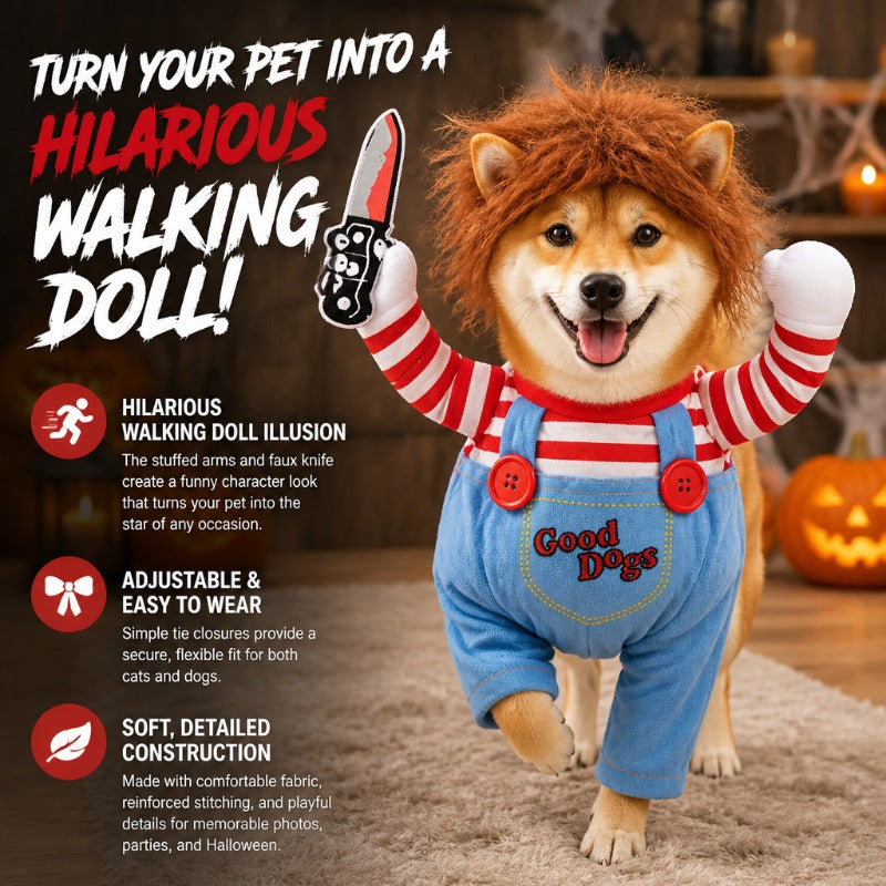 Pet Halloween Doll Costume