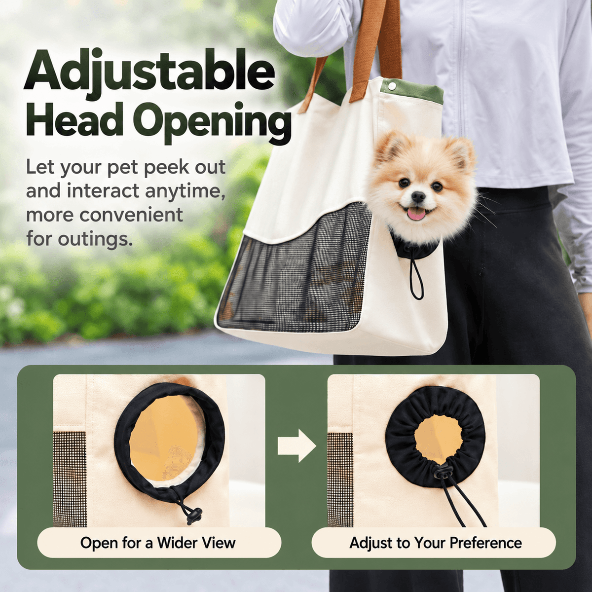 Breathable Canvas Pet Tote