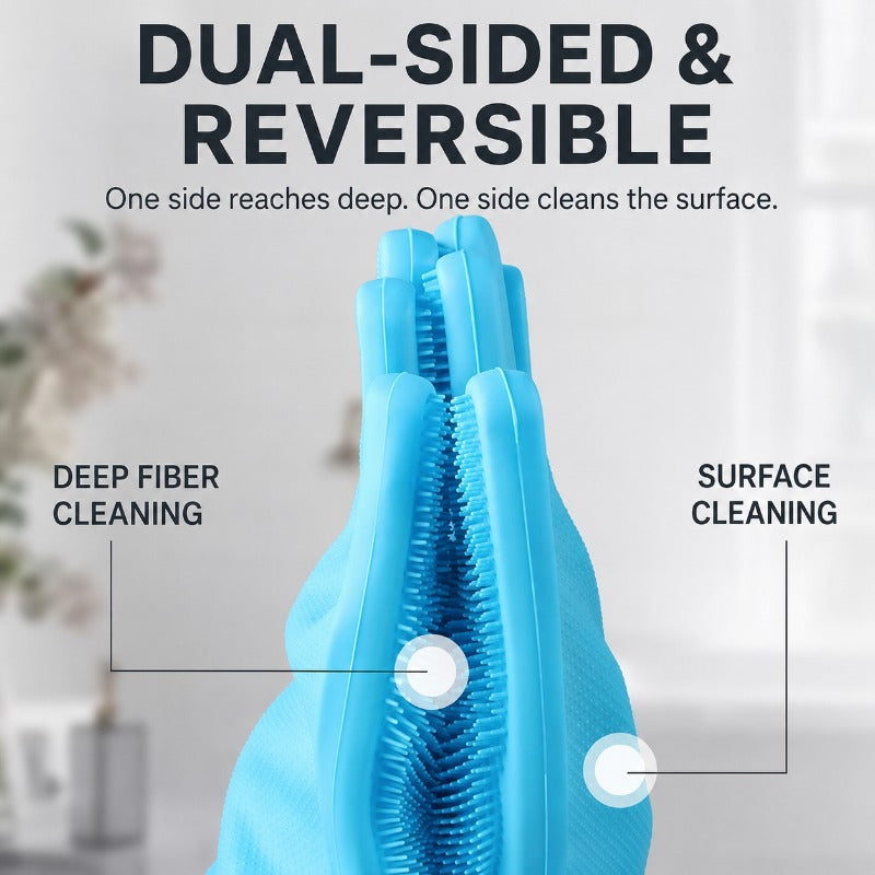 Dual-Sided Silicone Pet Gloves