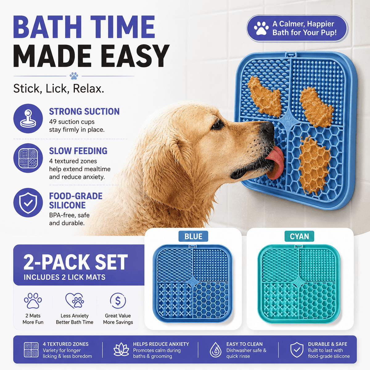 Anxiety Relief Pet Lick Mat