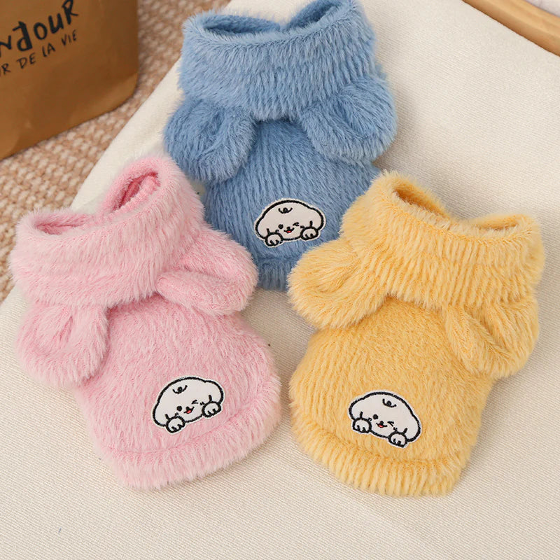 Cartoon Fleece Pet Hoodie