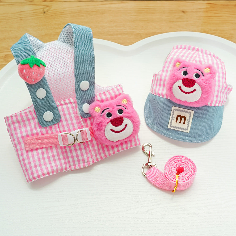 3-in-1 Pet Harness Set with Sun Hat & Leash