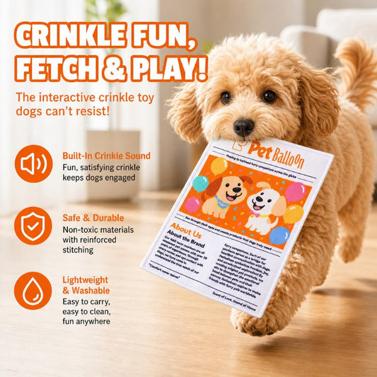 Crinkle Sound Newspaper Toy