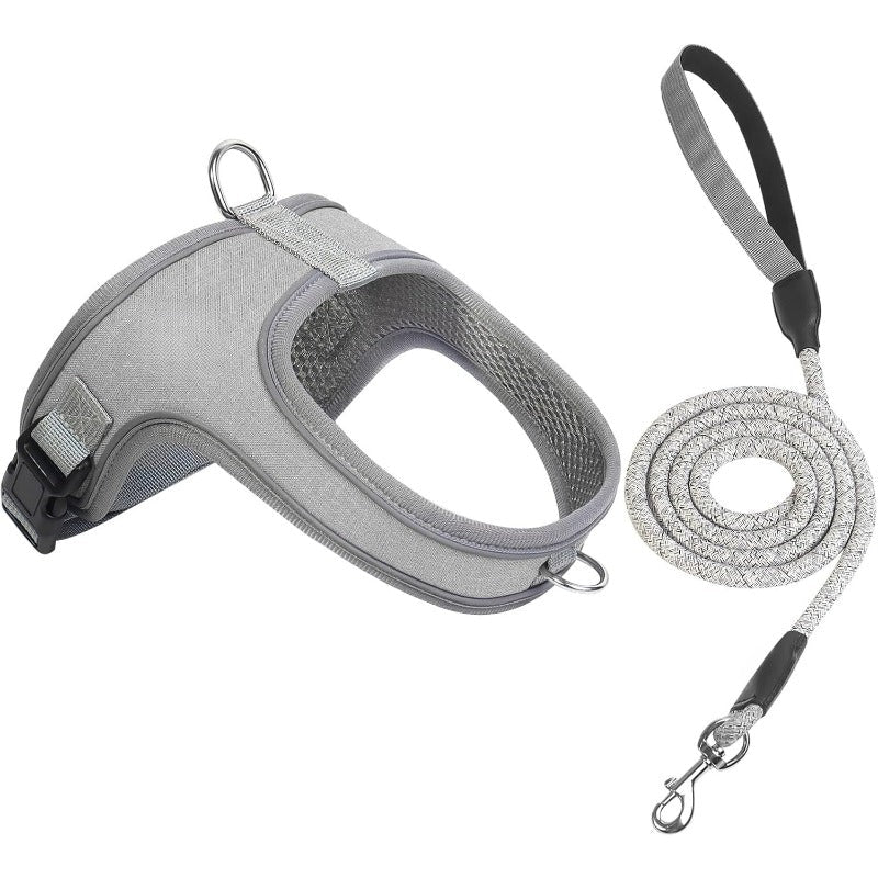 YoPoll Breathable Dog Harness with Reflective Leash