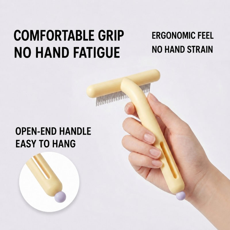 Dual-Layer Undercoat Grooming Rake